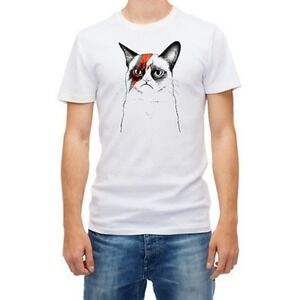 David Bowie Grumpy Cat Musician Artist Shirt